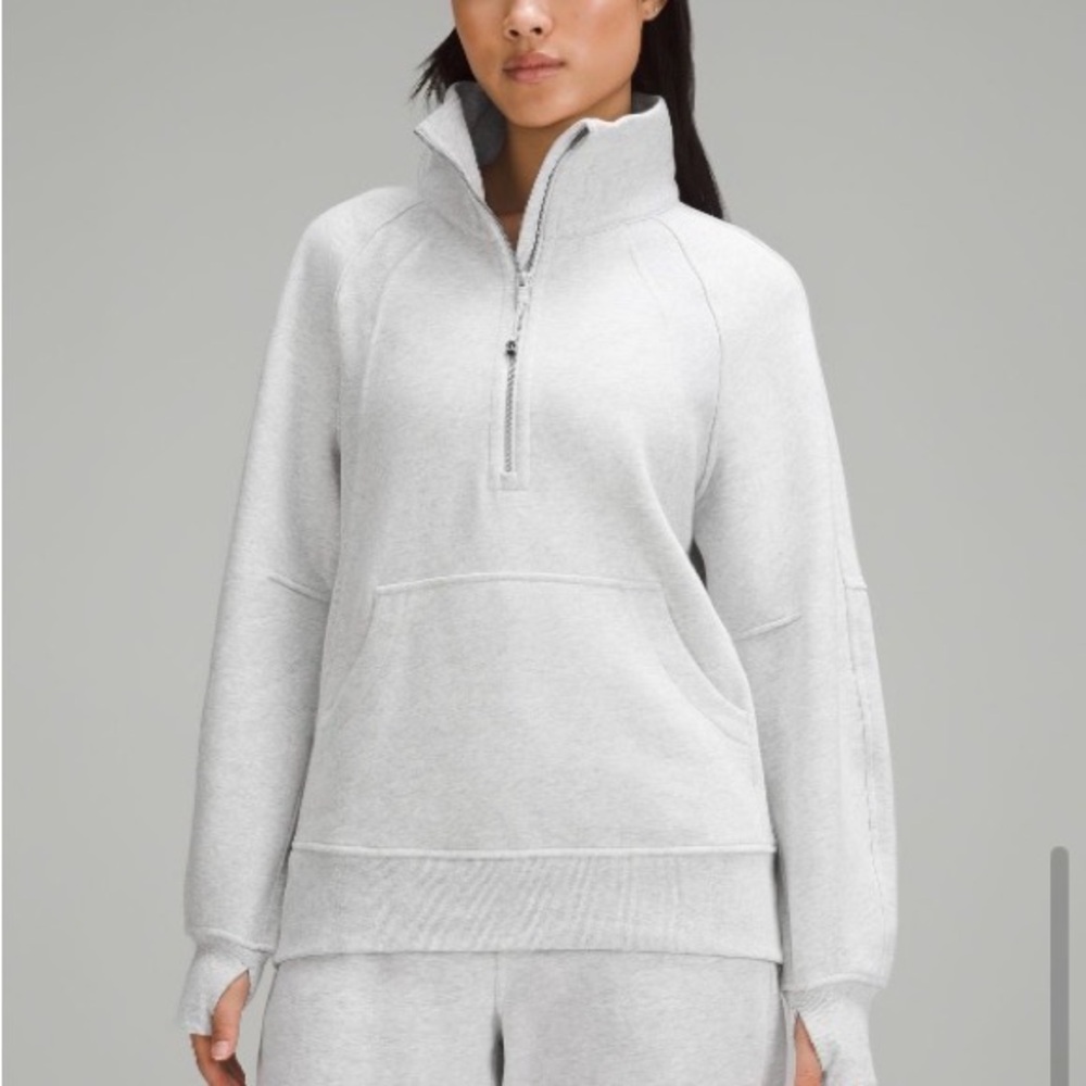 Lululemon Athletica Scuba Oversized Funnel-Neck Half-Zip Long XS/S with Gold!